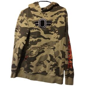 Overtime Mens Camouflage Hoodie size Small